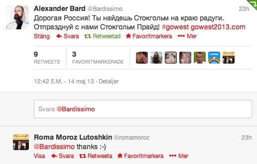 Homosexual, gowest, Twitter, Ryssland, Prideveckan, Pride